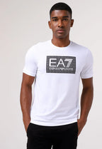 Camiseta EA7 Emporio Armani Logo Quadriculado