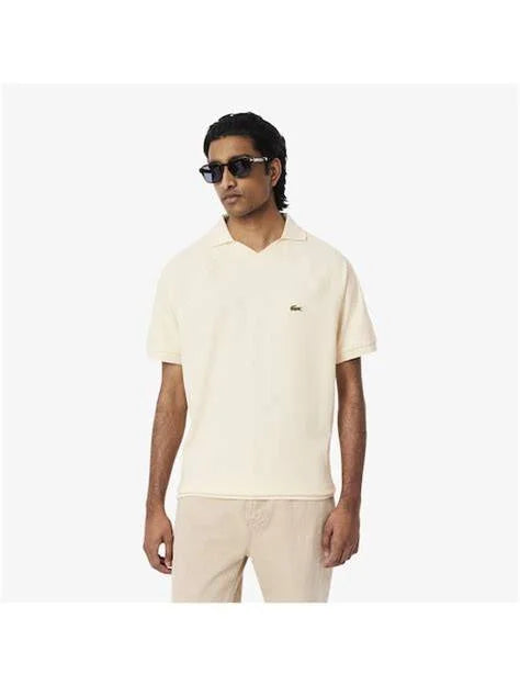 Camisa Polo Lacoste Masculina Manga Curta de Malha Interlock em Modelagem Clássica