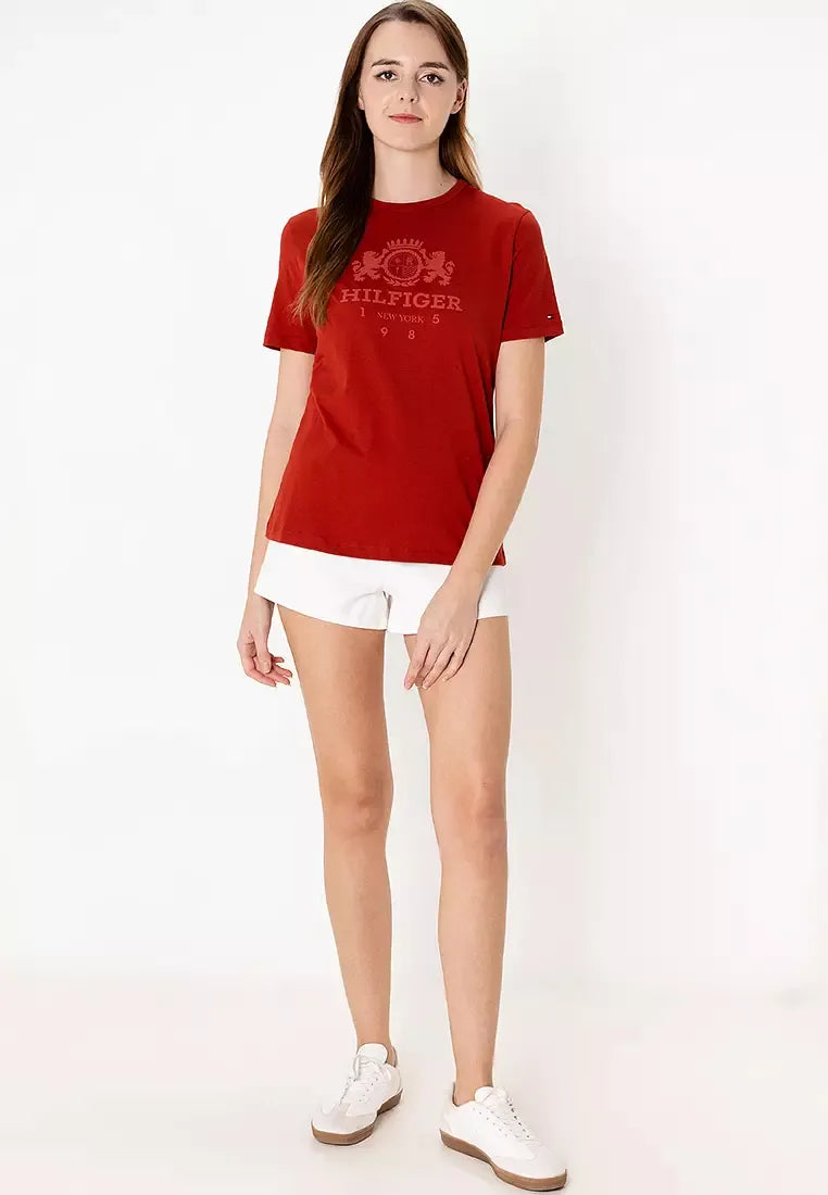 Camiseta Tommy Hilfiger Com Estampa Frontal Discreta