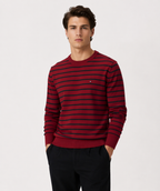 Suéter Tommy Hilfiger de Gola Redonda com Logotipo Bordado