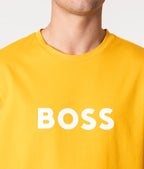 Camiseta Boss Logotipo Frontal - Amarelo