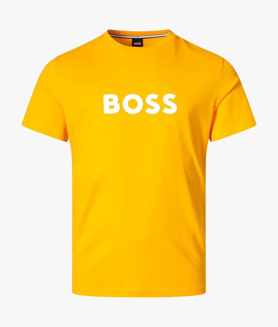 Camiseta Boss Logotipo Frontal - Amarelo