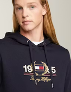 Blusa Moletom Tommy Hilfiger  Cordão com bordado do logo no peito