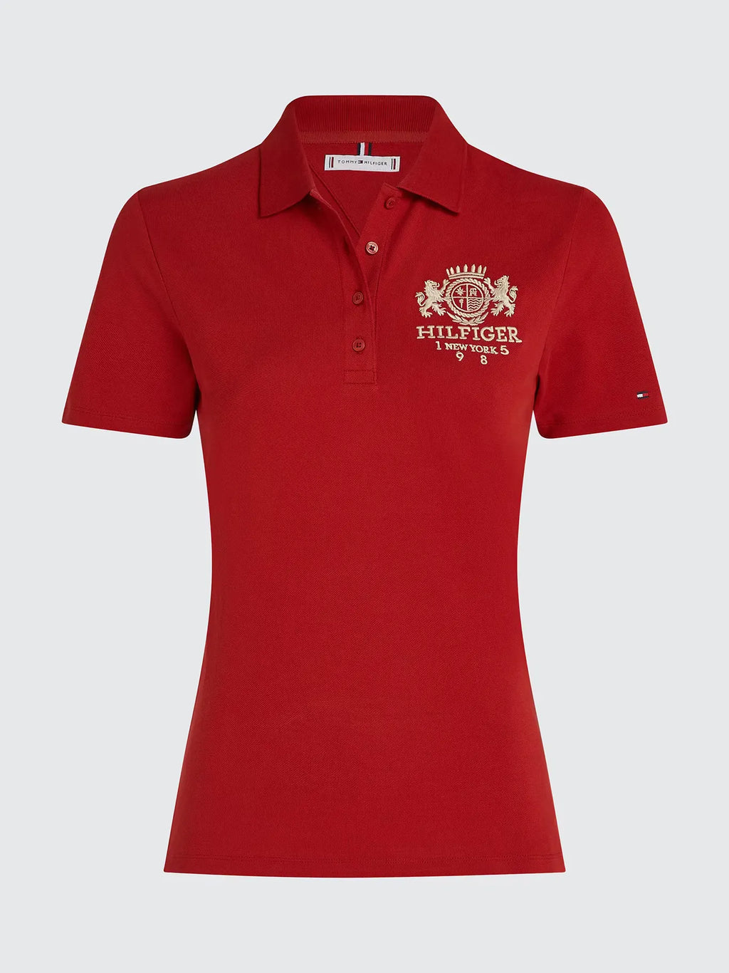 Polo Tommy Hifilger Universitária Slim Fit Crest