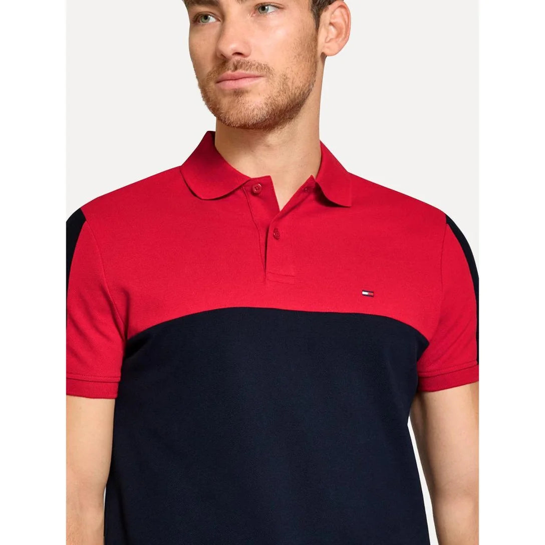 Polo Color Block Peito Regular Fit Tommy Hilfiger