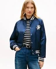 Jaqueta Tommy Hilfiger Bordado TH Feminino