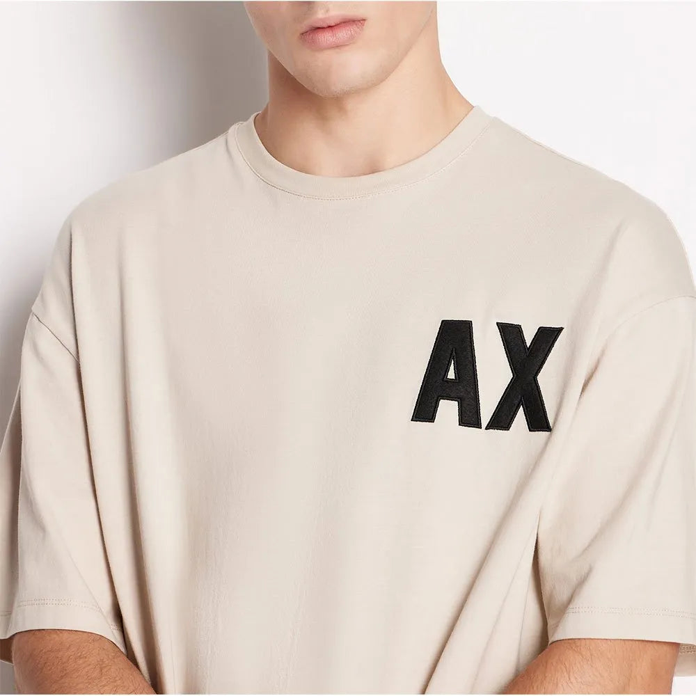 Camiseta AX Chest Loose Fit Armani Exchange