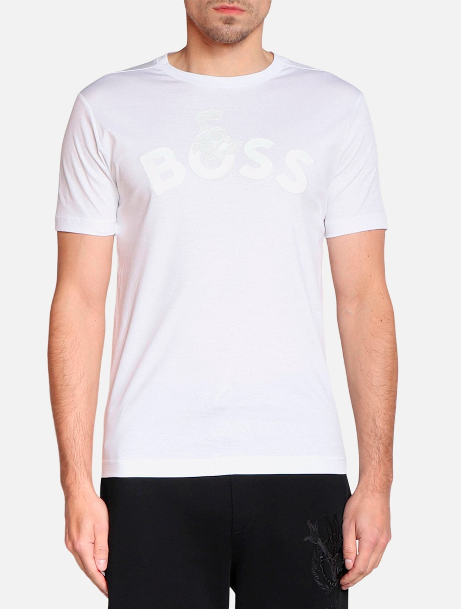 Camiseta Hugo Boss X Looney Tunes Regular Fit Lunar Branca