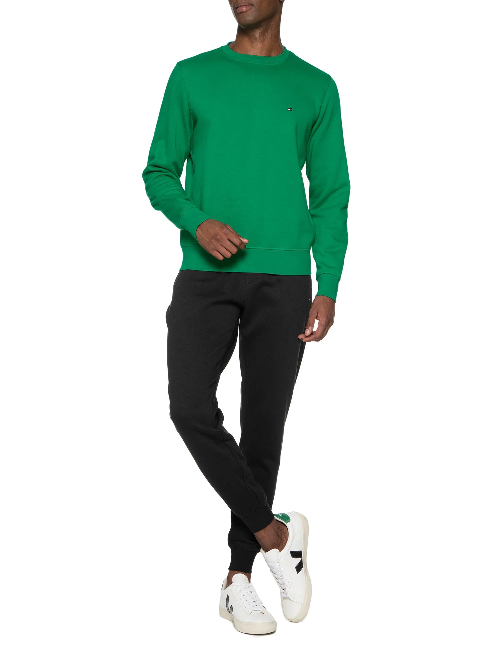 Calça Tommy Hilfiger Flag Logo Preto Basico