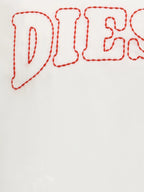 Diesel Camiseta com Logo Bordado Pontilhado