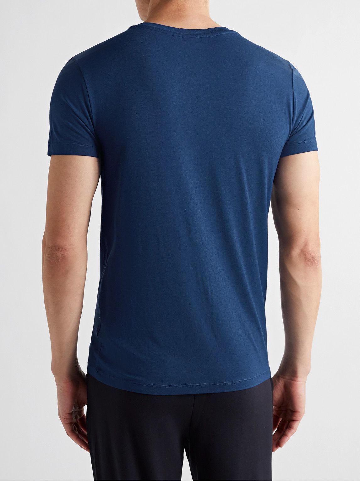 Camiseta Logo Print Logo Stretch Jersey Slim Fit Boss