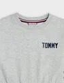 Vestido Tommy Hilfiger Infantil De Algodão Com Cola Redonda E Corte Em A