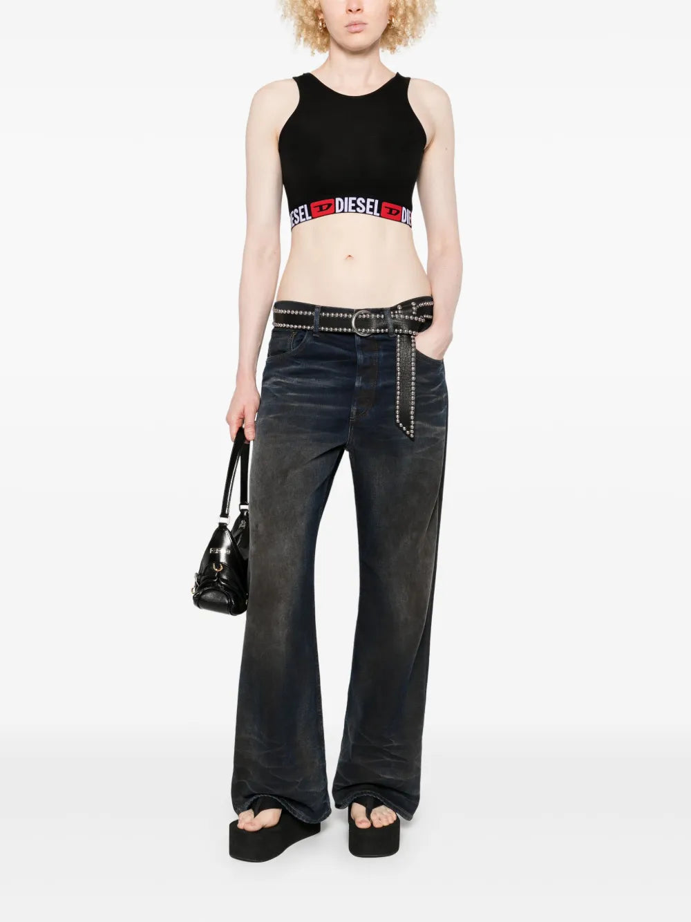 Cropped Com Faixa de Logo Diesel