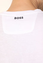 Camiseta Boss Logo Branca Cotton