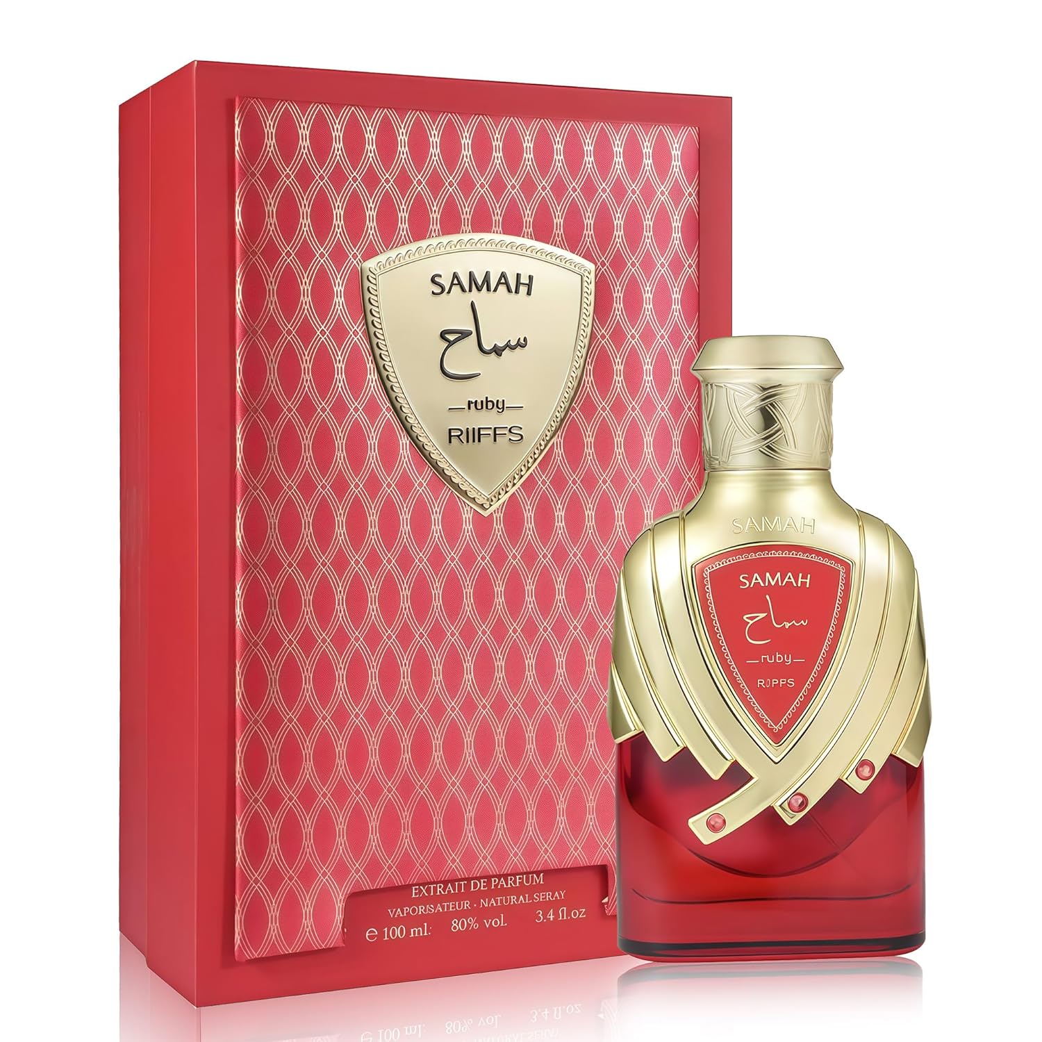 Perfume Samah Ruby Riiffs Vermelho
