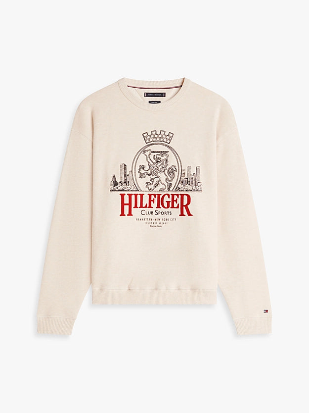 Blusa de Moletom Relaxado com Bordado Heritage Crest