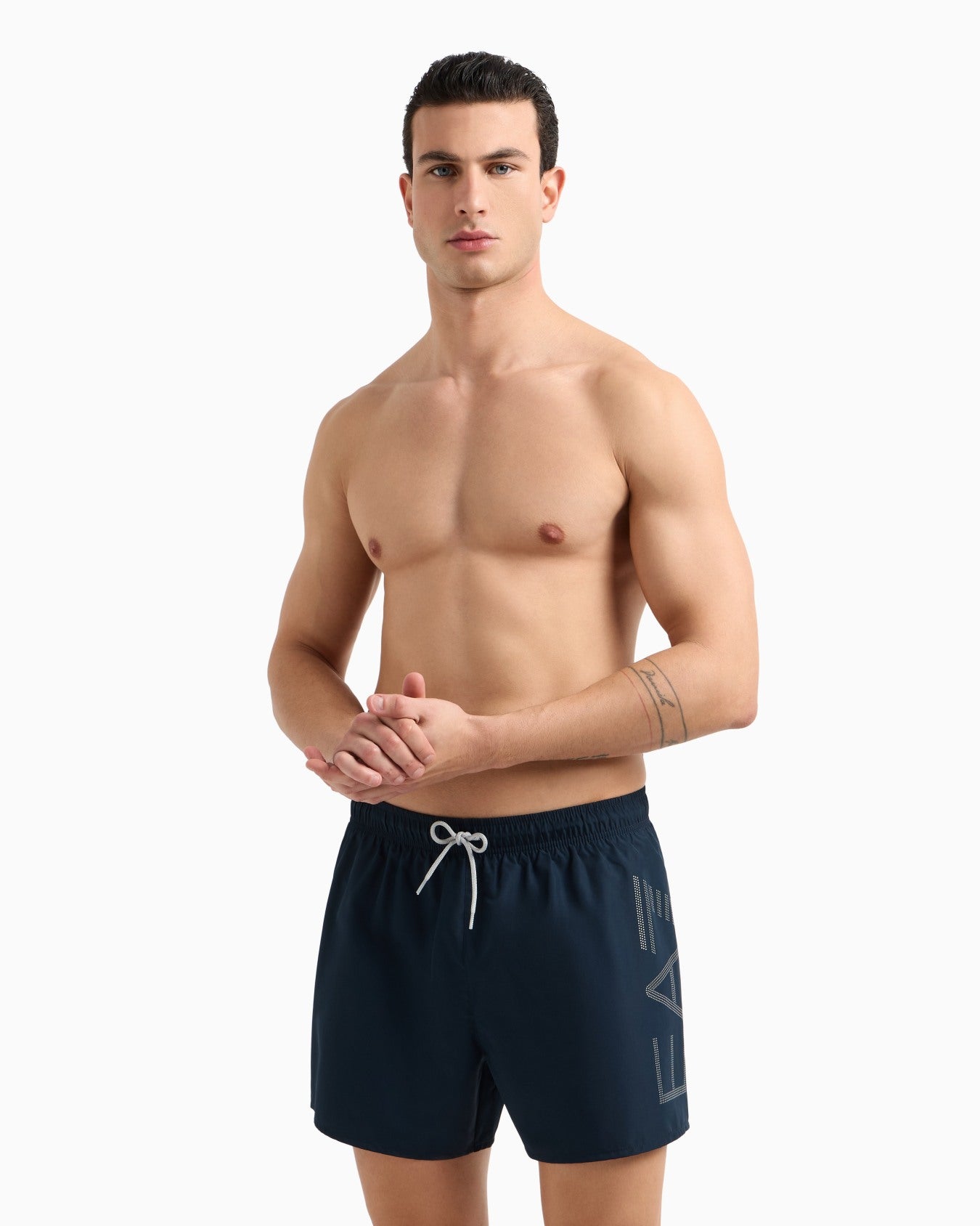 Bermuda EA7 Emporio Armani Com Logotipo Grande