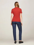 Polo Tommy Hifilger Universitária Slim Fit Crest