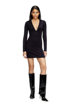 Vestido Diesel M-Placky Manga Longa D Ferro