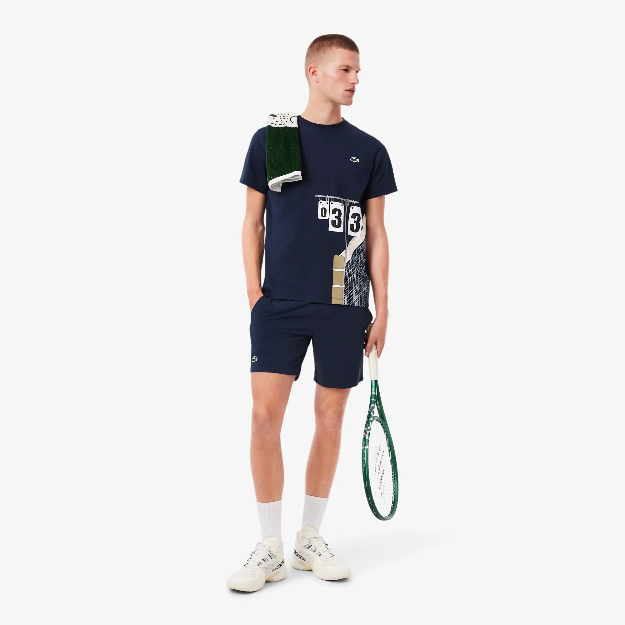 Camiseta Tênis Ultra Dry Graphic Sport Regular Fit Lacoste