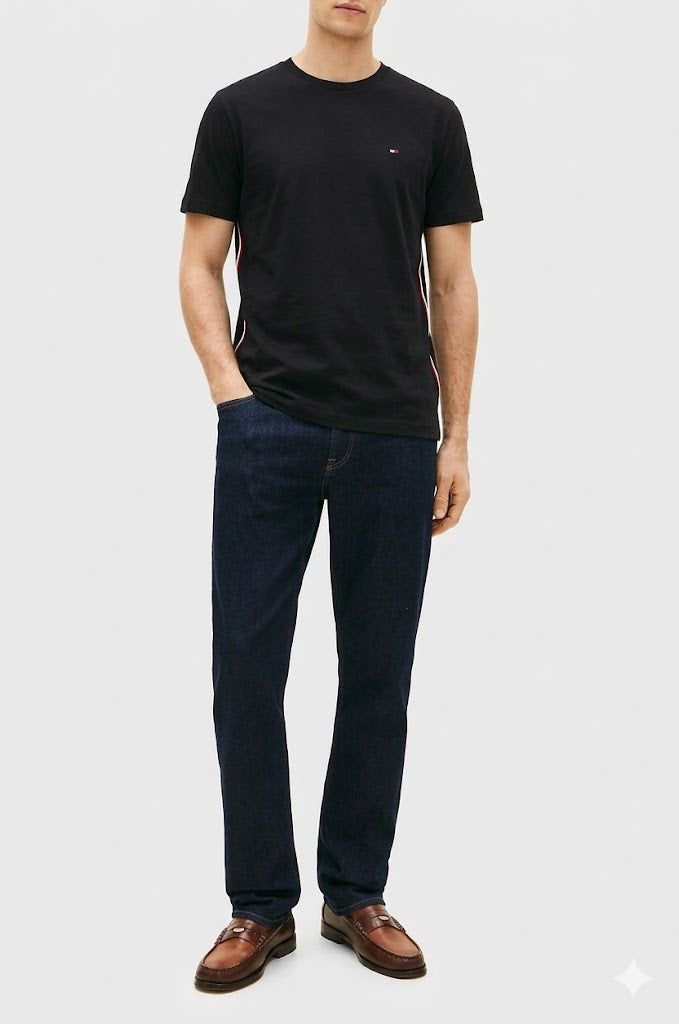 Camiseta Basica Tommy Hilfiger Detalhada