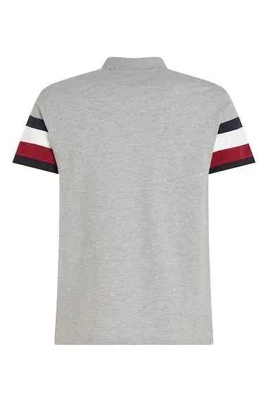 Polo Bandeira Manga Slim Fit Tommy Hilfiger