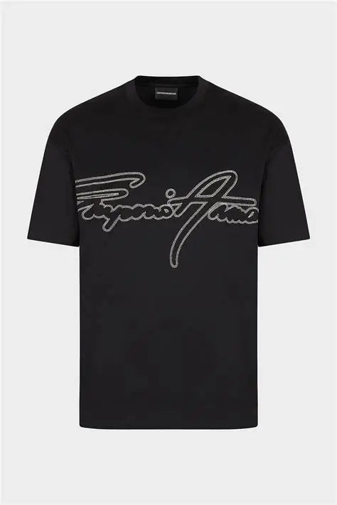 Camiseta Gold Lettering Emporio Armani
