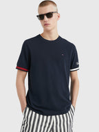 Camiseta Tommy Hilfiger Pique Bandeira