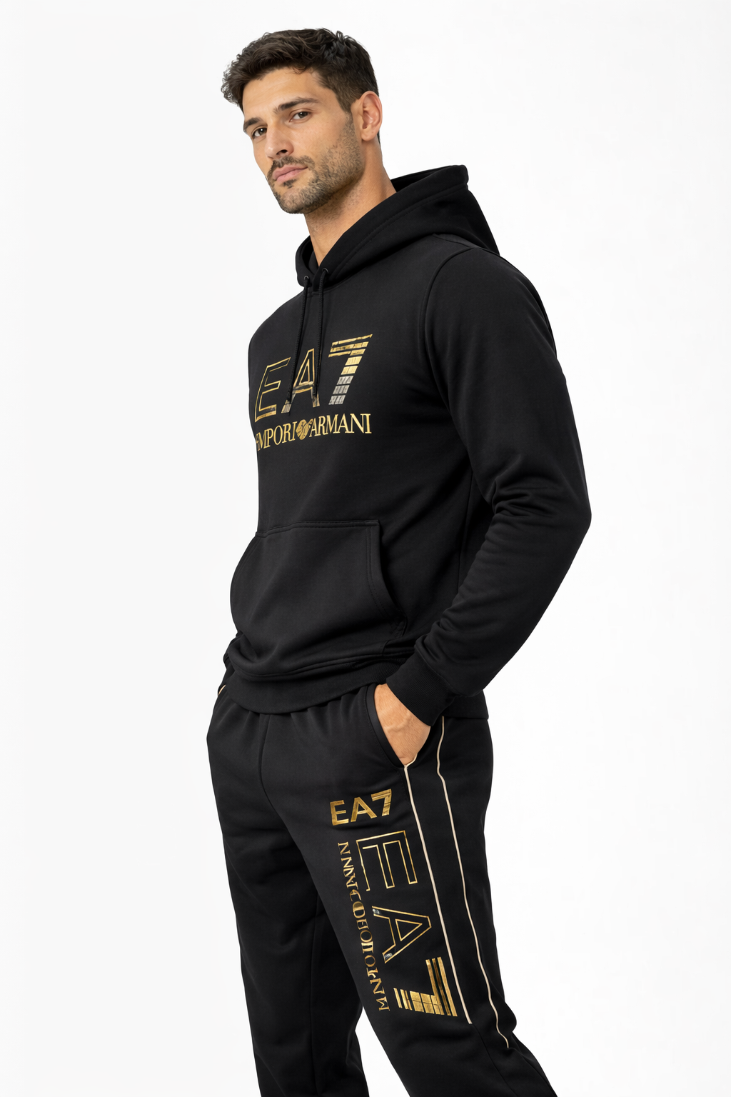 Conjunto EA7 Emporio Armani  Canguru