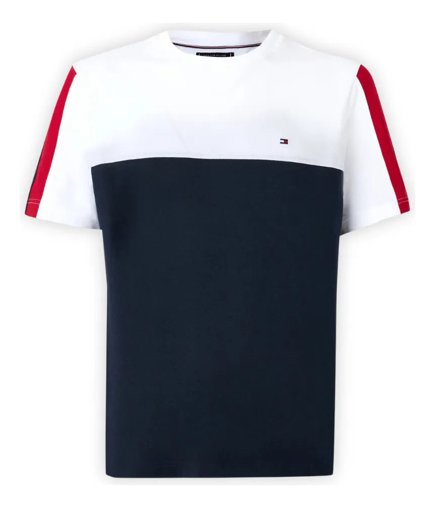 Camiseta Regular Fit Color Block Waist Tommy Hilfiger