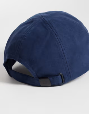 Boné Fred Perry de Microfibra Com Logo Em Debrum Azul