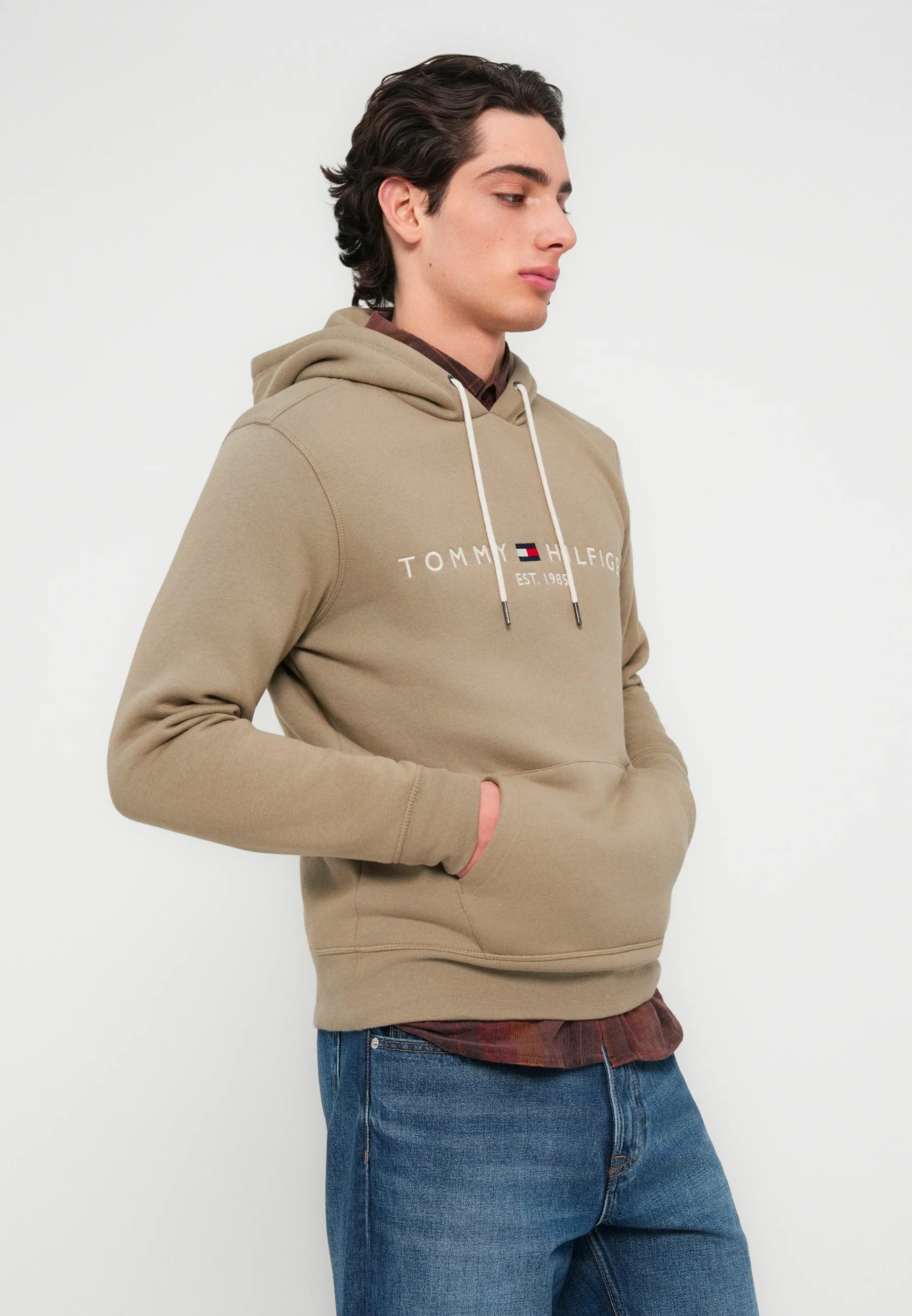 Blusa de Moletom Tommy Hilfiger Logo Hoody