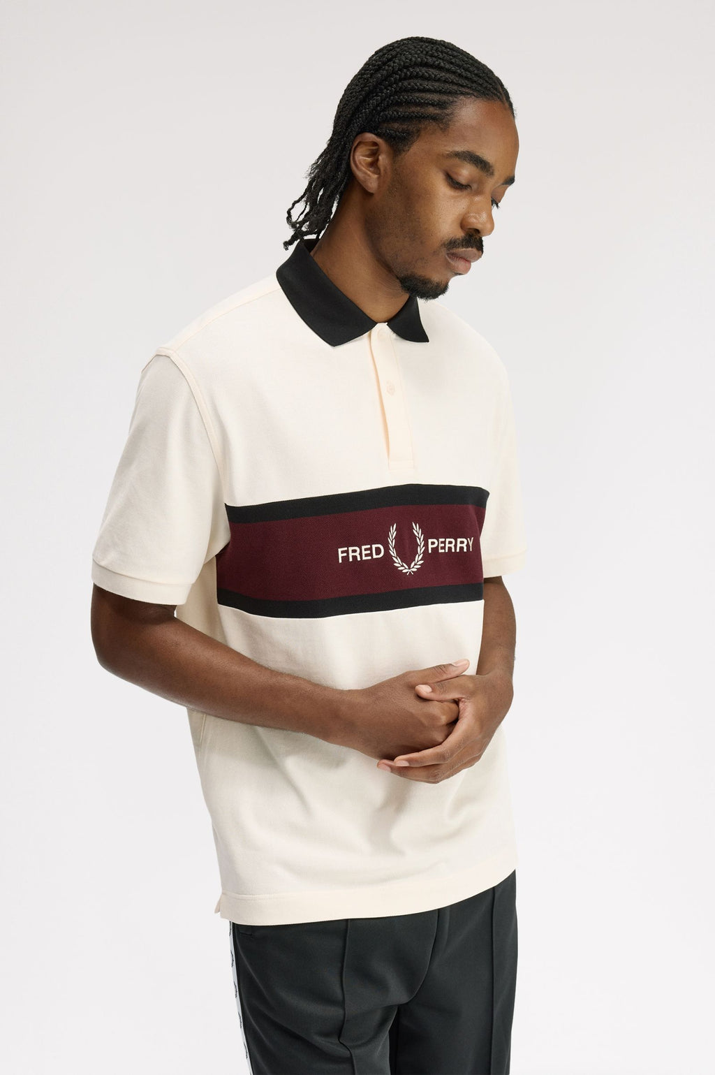 Polo Fred Perry Bordado Com Logotipo