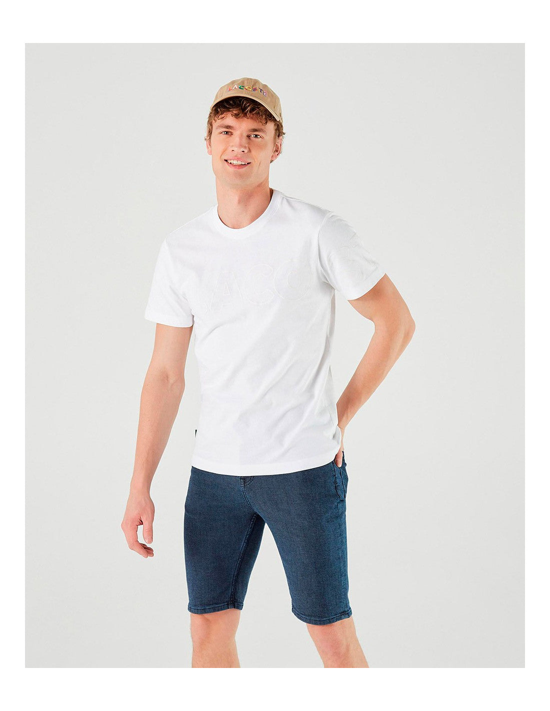 Camiseta Signature Peito Regular Fit Lacoste