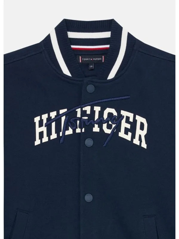 Jaqueta Moletom Tommy Hilfiger Infantil Bomber Mixed Graphic