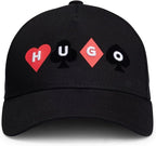 Boné Hugo com logotipo de carta de baralho