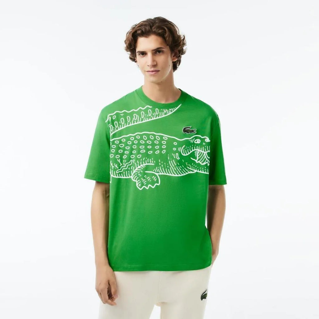 Camiseta Masculina Lacoste Loose Fit Verde