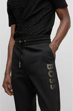 Calça De Moletom Boss Detalhado Dourado