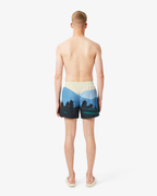 Bermuda Lacoste Estampada Curta com Paisagem