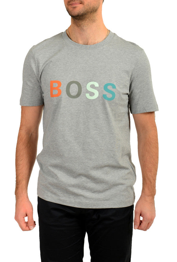 Camiseta Boss Estampa do Logo e Manga Curta