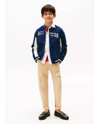 Jaqueta Moletom Tommy Hilfiger Infantil Bomber Mixed Graphic