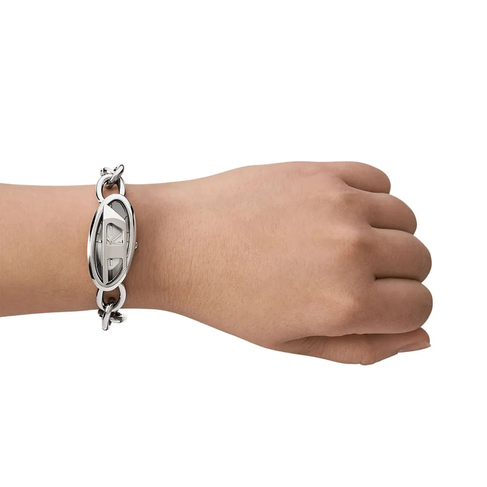 Relógio D-Era Chain Aço Diesel