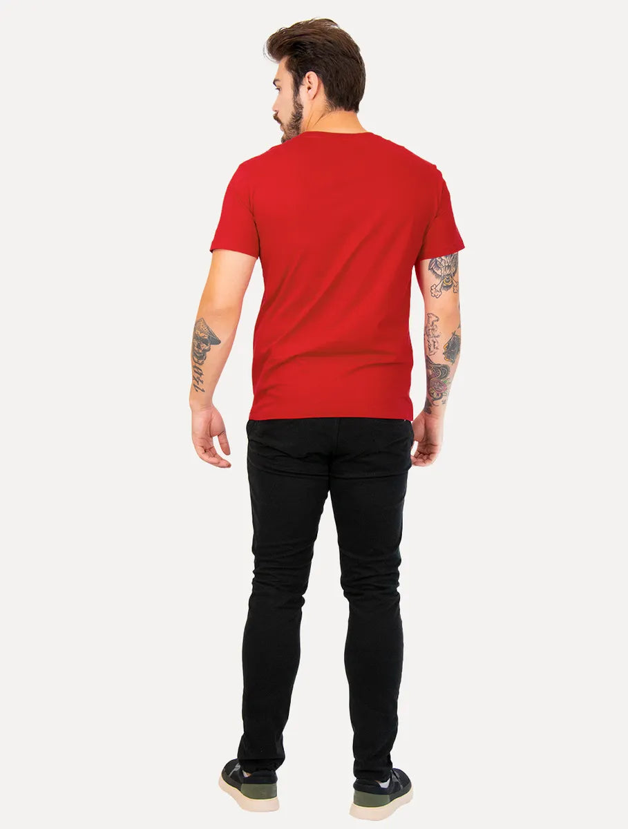 Camiseta Tommy Hilfiger Detalhado Vermelho