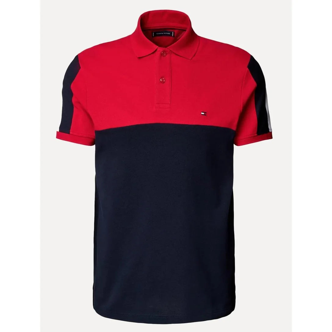 Polo Color Block Peito Regular Fit Tommy Hilfiger