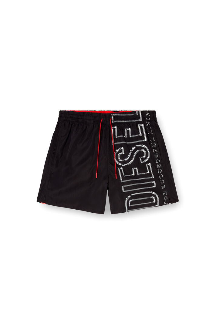 Bermuda Diesel Com Estampa de Logotipo Oversized