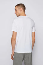 Camiseta Slim Fit Em Puro Algodão Com Acabamento Líquido