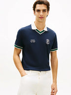Polo Tommy Hilfiger Gola V Neck Pique Relaxed