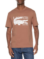 Camiseta Masculina Classic Fit Midweight Marrom Lacoste