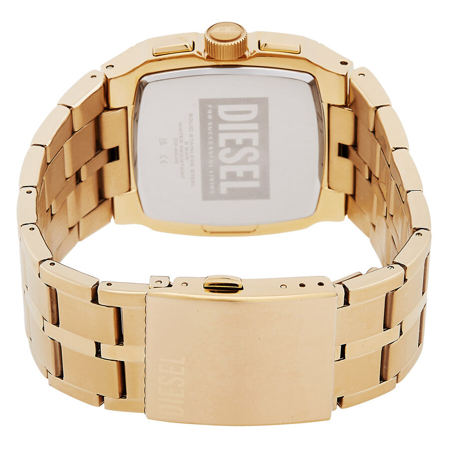 Relógio Cliff Hanger Chronograph Quartz Gold Dial Men's Diesel