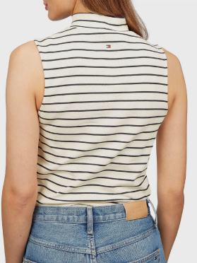 Camiseta Tommy Hilfiger Monotype com estampa de listras